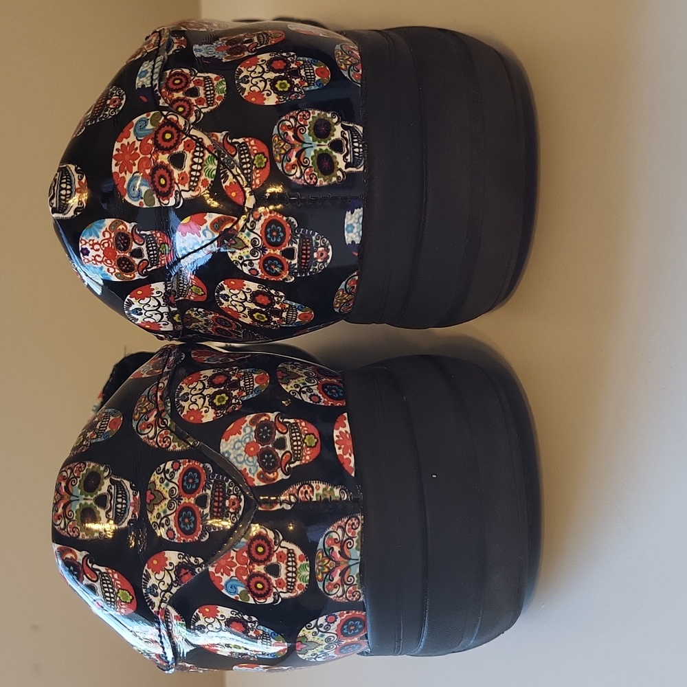 Easy Street size 9 slip resistant slip on shoes sugar skull - Picture 5 of 14